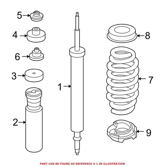 BMW Shock Absorber - Rear 33526771725